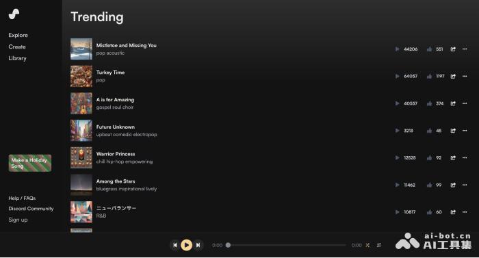 Suno AI音乐生成器